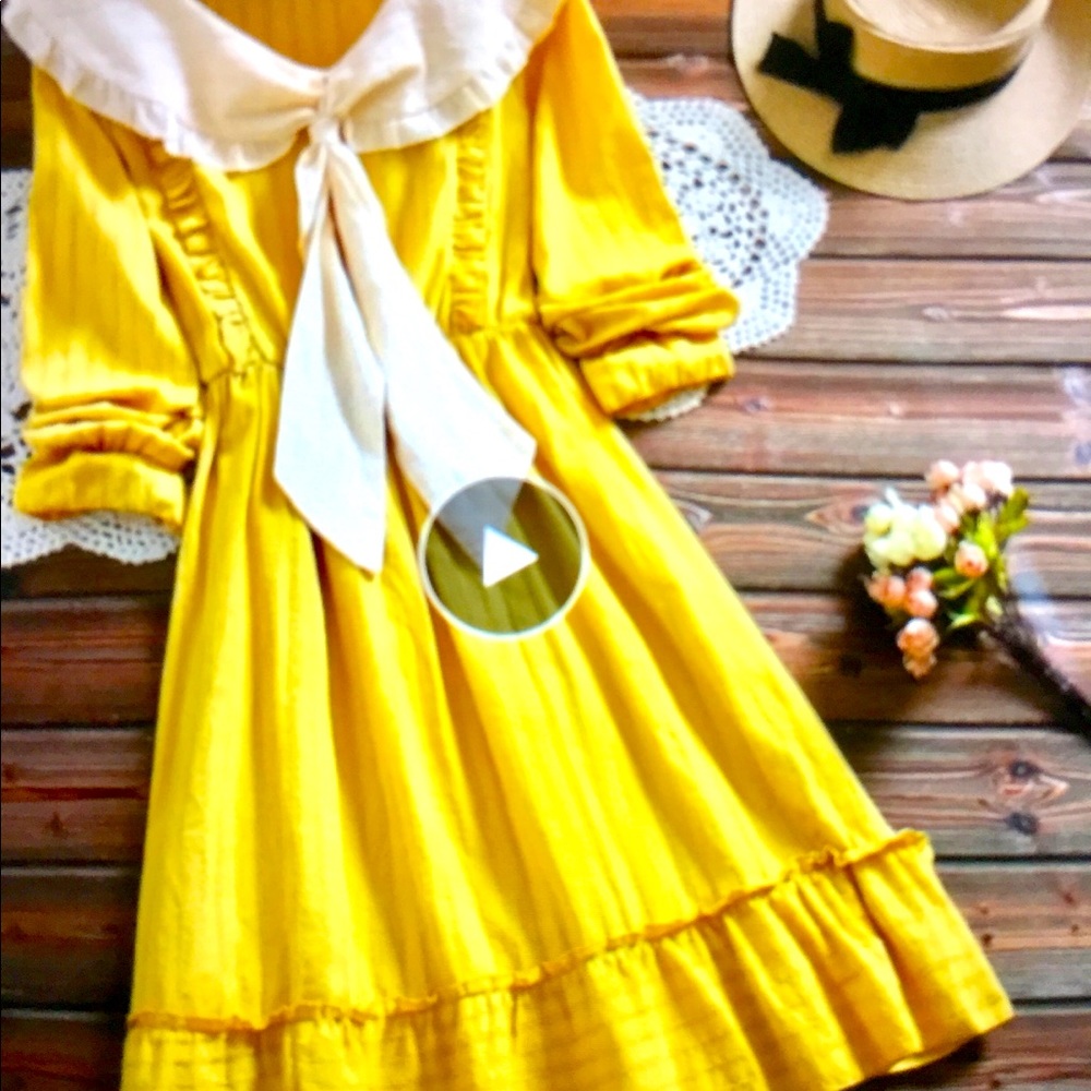 NEW Sweet Collection Cute Yellow Dress